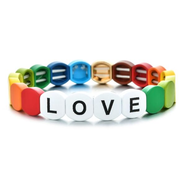 zmzy boho love friends rainbow bracelet colorful enamel beaded bracelet elastic string tile cuff bangles for women gift, Golden;silver
zmzy boho love friends rainbow bracelet colorful enamel beaded bracelet elastic string tile cuff bangles for women gift, Golden;silver