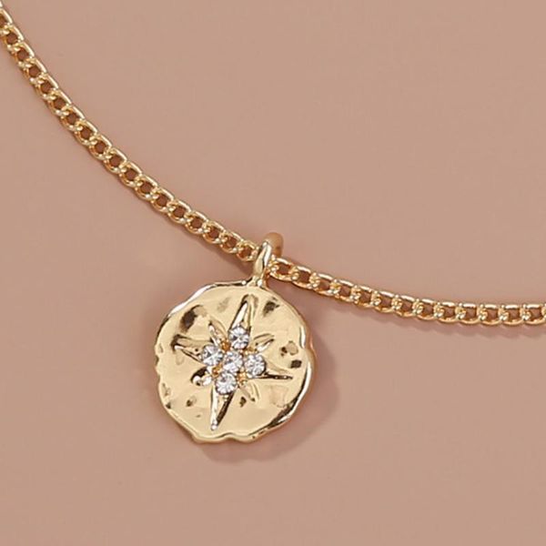 fashion jewelry classic link chain six-pointed star circular necklace necklace fashionable single layer, Silver
fashion jewelry classic link chain six-pointed star circular necklace necklace fashionable single layer, Silver