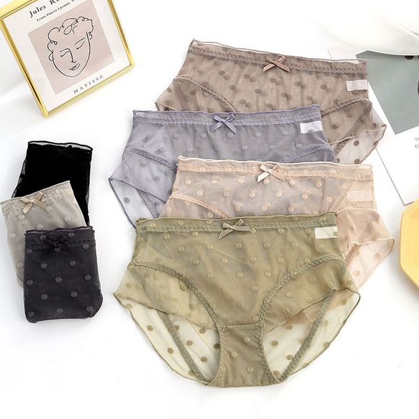 women's panties 2021 products medium waist lace underwear female dotted ultra-thin seemless breathable gauze girl's polka dot butt, Black;pink
women's panties 2021 products medium waist lace underwear female dotted ultra-thin seemless breathable gauze girl's polka dot butt, Black;pink