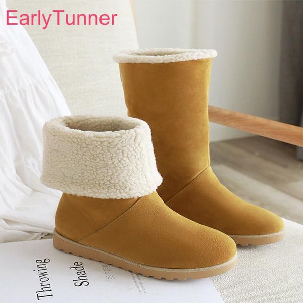 winter brand new fashion yellow beige women mid calf snow boots furry low heel lady casual shoes eh908 plus big size 10 43, Black
winter brand new fashion yellow beige women mid calf snow boots furry low heel lady casual shoes eh908 plus big size 10 43, Black