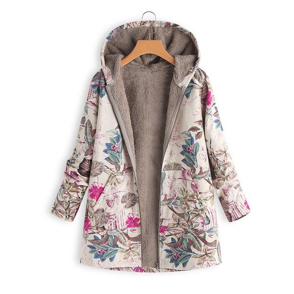 women's jackets winter jacket womens warm outwear floral print zip plush hooded pockets vintage oversize blend coat plus size 5xl e26, Black;brown
women's jackets winter jacket womens warm outwear floral print zip plush hooded pockets vintage oversize blend coat plus size 5xl e26, Black;brown