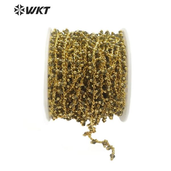 wt-rbc129 fashion stone chain natural stone beads with gold electroplated chain 3mm beads rosary 10meters for jewel making, Silver
wt-rbc129 fashion stone chain natural stone beads with gold electroplated chain 3mm beads rosary 10meters for jewel making, Silver