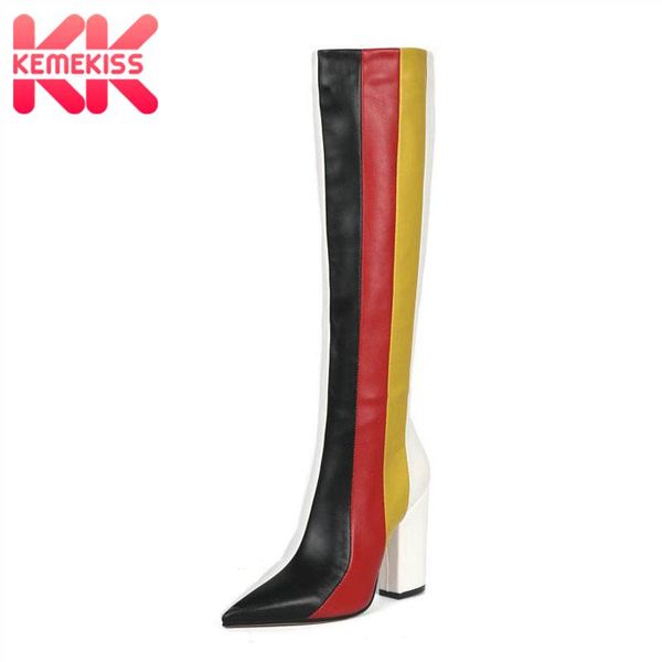 boots kemekiss thigh high women big size 34-45 pointed toe mixed color luxury designer shoes winter warm heels, Black
boots kemekiss thigh high women big size 34-45 pointed toe mixed color luxury designer shoes winter warm heels, Black