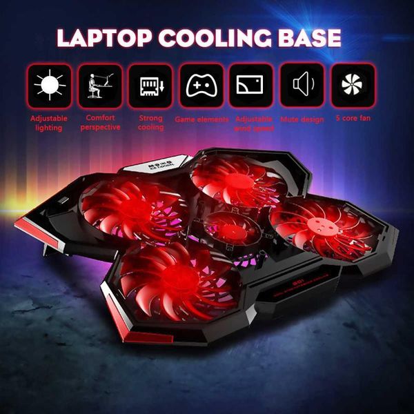 2 levels adjustable 5 fans lapcooler cooling pad with low voice lapradiator high speed radiator touch screen
2 levels adjustable 5 fans lapcooler cooling pad with low voice lapradiator high speed radiator touch screen