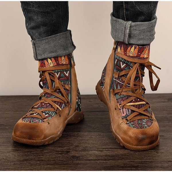 women's ladies retro bohemian style ankle zip short boots booties casual shoes women's winter boots botas mujer invierno 2020, Black
women's ladies retro bohemian style ankle zip short boots booties casual shoes women's winter boots botas mujer invierno 2020, Black