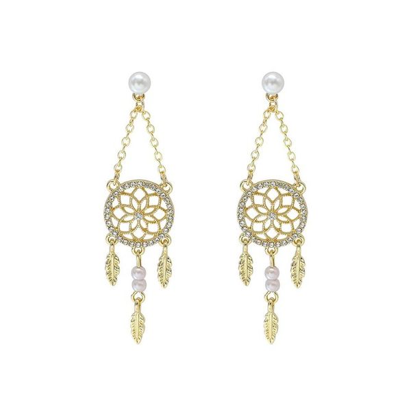 hollow dream catcher shiny crystals drop dangle earrings for women party jewelry korean hanging dreamcatcher jewelry gift, Silver
hollow dream catcher shiny crystals drop dangle earrings for women party jewelry korean hanging dreamcatcher jewelry gift, Silver