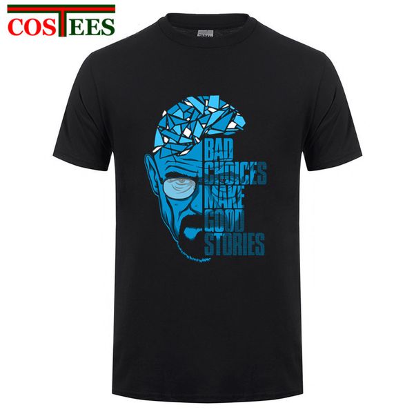 fashion great tv show heisenberg t shirt men funny cool design bad choices make good stories tee breaking bad t-shirt homme
fashion great tv show heisenberg t shirt men funny cool design bad choices make good stories tee breaking bad t-shirt homme