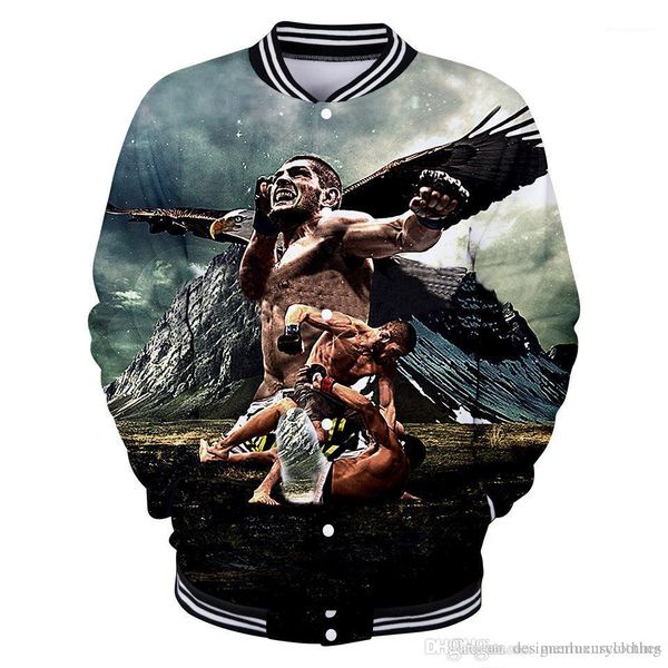 clothes hommes single breasted 3d khabib nurmagomedov jacket mens designer winter coats baseball jackets, Black;brown
clothes hommes single breasted 3d khabib nurmagomedov jacket mens designer winter coats baseball jackets, Black;brown