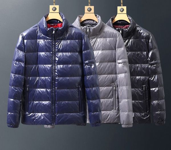 new winter men's cotton light down bread coat coat reflective fabric stand collar down jacket, Black
new winter men's cotton light down bread coat coat reflective fabric stand collar down jacket, Black