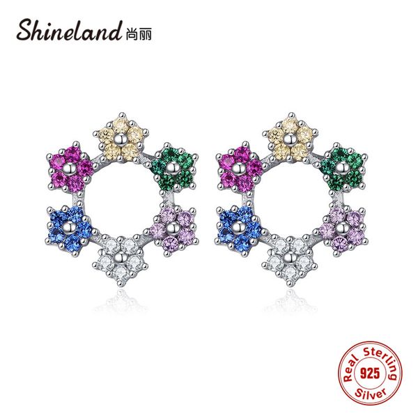 shineland 100% 925 sterling silver colorful cz for women flower hollow stud earrings trendy elegant wedding jewelry bijoux gift, Golden;silver
shineland 100% 925 sterling silver colorful cz for women flower hollow stud earrings trendy elegant wedding jewelry bijoux gift, Golden;silver