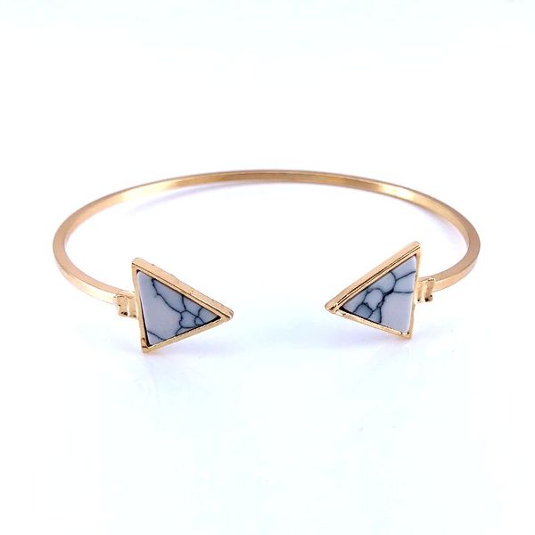 black white geometric triangle round faux marble stone open cuff punk bracelet bangle for women fashion jewelry pulseras b18148
black white geometric triangle round faux marble stone open cuff punk bracelet bangle for women fashion jewelry pulseras b18148