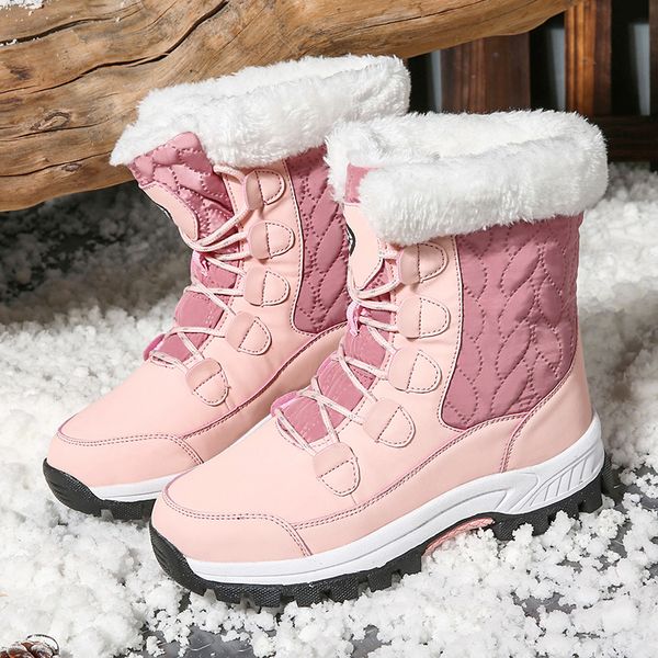 winter women boots super warm snow boots waterproof non-slip ankle for female thick fur platform botas mujer plush booties, Black
winter women boots super warm snow boots waterproof non-slip ankle for female thick fur platform botas mujer plush booties, Black