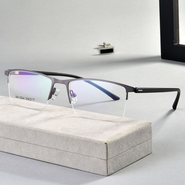 alloy frame glasses men business style half rim eye glasses shortsighted spectacles with spring hinges optical eyewear, Black
alloy frame glasses men business style half rim eye glasses shortsighted spectacles with spring hinges optical eyewear, Black
