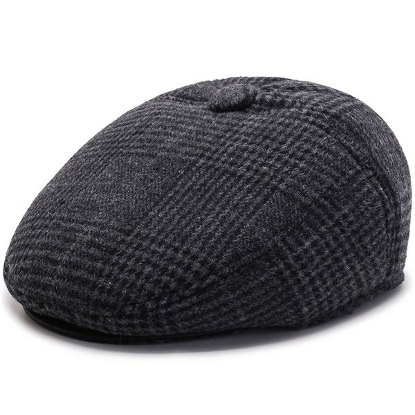 berets fashion men winter herringbone woolen cold-proof tapered hats black gray brown, Blue;gray
berets fashion men winter herringbone woolen cold-proof tapered hats black gray brown, Blue;gray