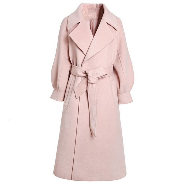 korean womens wool blends overcoat lantern sleeve sashes winter autumn long pink red whitejacket female parka basic jackets, Black
korean womens wool blends overcoat lantern sleeve sashes winter autumn long pink red whitejacket female parka basic jackets, Black
