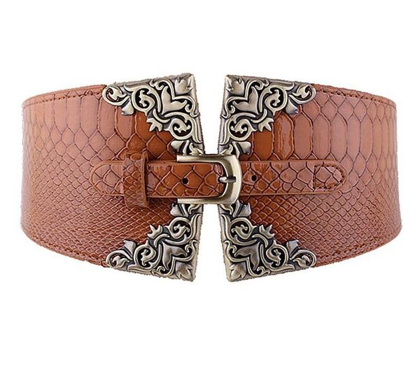 wide waist belt lady women elastic waistband corset waist belt retro metal buckle leather brown on coat gifts for women, Black;brown
wide waist belt lady women elastic waistband corset waist belt retro metal buckle leather brown on coat gifts for women, Black;brown