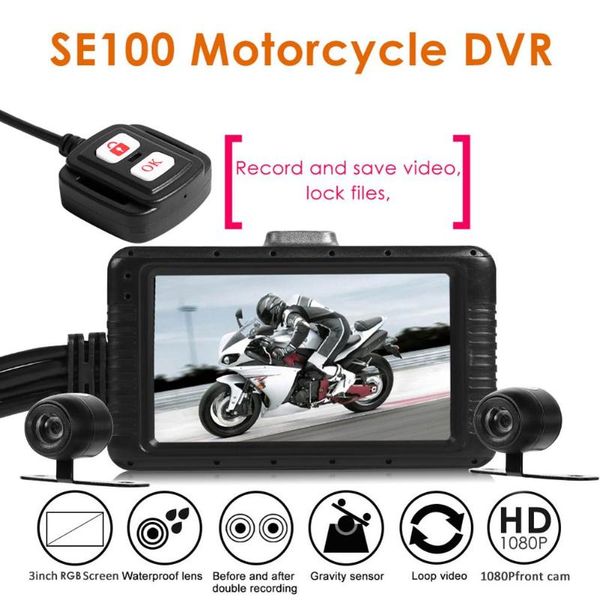 se100 fhd 1080p мотоцикл dvr черточки cam спереди + вид сзади мотоцикла камера с двумя объективами видеорегистратор мотоциклетные ночного ви
se100 fhd 1080p мотоцикл dvr черточки cam спереди + вид сзади мотоцикла камера с двумя объективами видеорегистратор мотоциклетные ночного ви