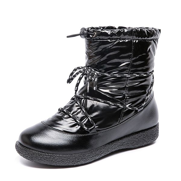 black waterproof mid-calf boot warm plush winter boots for women cool zips lace up non-slip snow boots plus size
black waterproof mid-calf boot warm plush winter boots for women cool zips lace up non-slip snow boots plus size