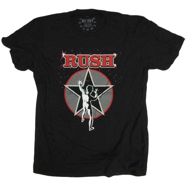 rush t shirt - 2112 starman red & grey 100% official prog rock t shirt
