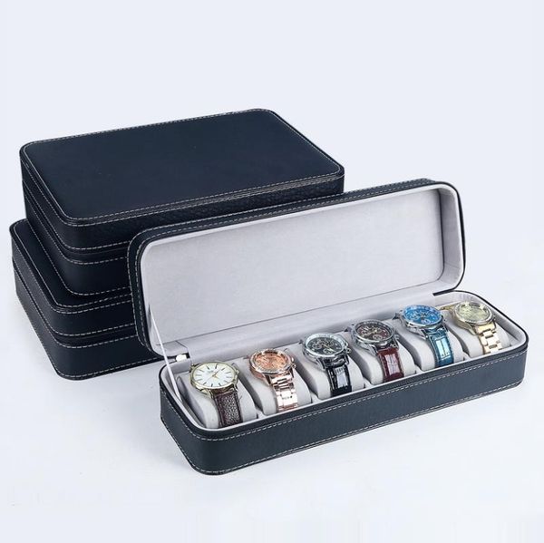 12 slot watch box portable travel zipper case collector storage faux leather jewelry storage box black, Black;blue
12 slot watch box portable travel zipper case collector storage faux leather jewelry storage box black, Black;blue