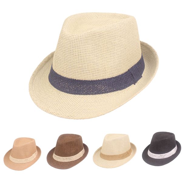 fashion summer straw hats women men classic sun hats vintage beach panama chapeu feminino fedoras jazz hat, Blue;gray
fashion summer straw hats women men classic sun hats vintage beach panama chapeu feminino fedoras jazz hat, Blue;gray
