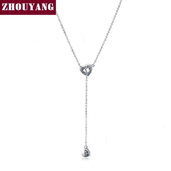 pendant necklaces zhouyang for women heart linked to cubic zirconia rose gold silver color gift fashion jewelry n348 n159
pendant necklaces zhouyang for women heart linked to cubic zirconia rose gold silver color gift fashion jewelry n348 n159