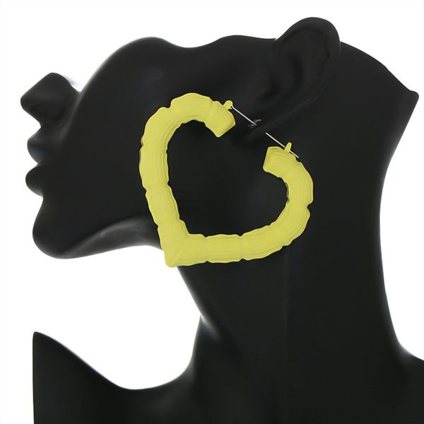 new big circle heart-shaped earrings gothic exaggerated fashion color bamboo drop earrings for girls trendy jewelry gift, Silver
new big circle heart-shaped earrings gothic exaggerated fashion color bamboo drop earrings for girls trendy jewelry gift, Silver