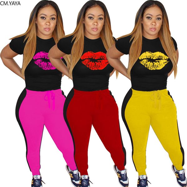 cm.yaya губы женщины комплекты костюмы с коротким рукавом top jogger штаны костюм из двух частей набор для печати повседневный фитнес outfit, Gray
cm.yaya губы женщины комплекты костюмы с коротким рукавом top jogger штаны костюм из двух частей набор для печати повседневный фитнес outfit, Gray