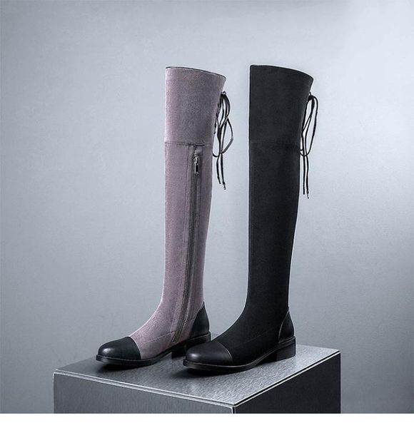 boots 2021 winter style genuine leather over the knee women fashion after lace-up female warm shoes, Black
boots 2021 winter style genuine leather over the knee women fashion after lace-up female warm shoes, Black