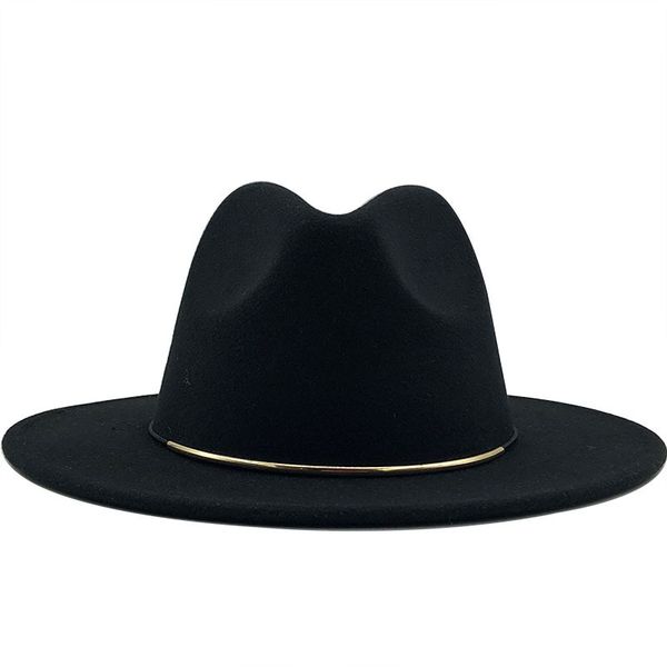 wide brim hats fashion 2021 fedora hat with metal ring black jazz winter men women size 56-60cm chapeau sombrero, Blue;gray
wide brim hats fashion 2021 fedora hat with metal ring black jazz winter men women size 56-60cm chapeau sombrero, Blue;gray