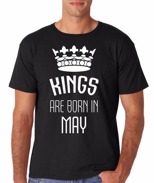 new 2019 summer men's 100% cotton comfortable male t-shirt kings are born in may funny birthday gift for dadretro t shirts
new 2019 summer men's 100% cotton comfortable male t-shirt kings are born in may funny birthday gift for dadretro t shirts