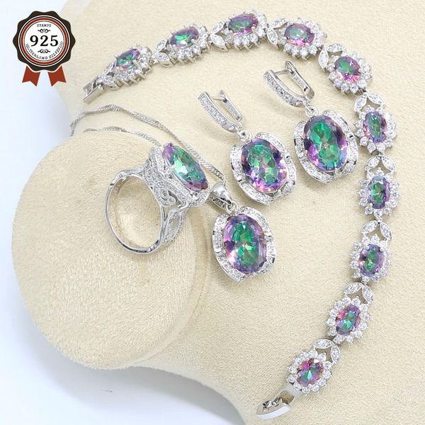 earrings & necklace silver color wedding jewelry set for women multicolor semi-precious bracelet pendant ring party birthday gift
earrings & necklace silver color wedding jewelry set for women multicolor semi-precious bracelet pendant ring party birthday gift