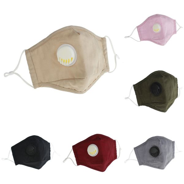 pm2.5 anti-dust washable reusable face mask 2020 new masks valve protective cotton face ma uq8x