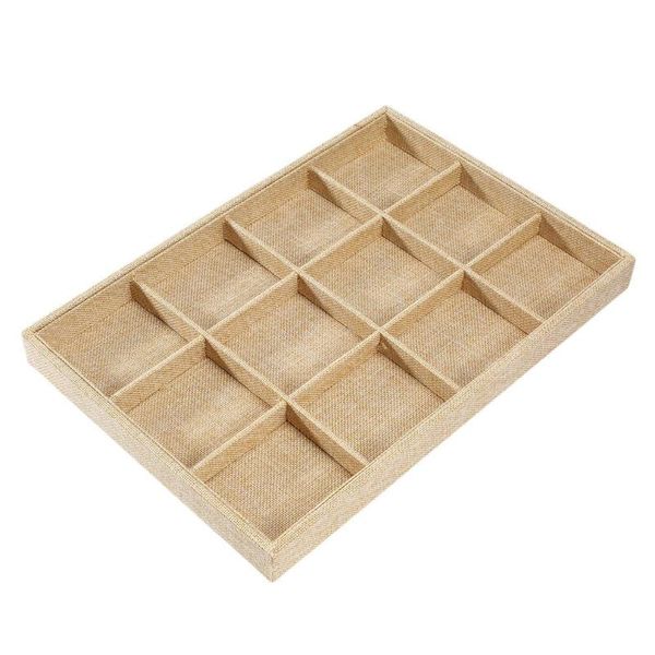 12 grids linen cloth jewelry display tray holder shop storage box for earrings necklace watch presentation organizer, Pink;blue
12 grids linen cloth jewelry display tray holder shop storage box for earrings necklace watch presentation organizer, Pink;blue