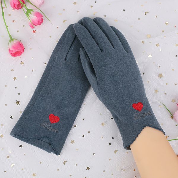 five fingers gloves spring autumn female thin warm cashmere full finger love heart bow sports cycling mittens women touch screen driving j21, Blue;gray
five fingers gloves spring autumn female thin warm cashmere full finger love heart bow sports cycling mittens women touch screen driving j21, Blue;gray