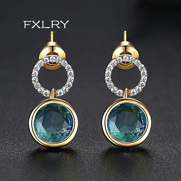 fxlry elegant fashion women multicolor cubic zirconia round earrings creative party earrings for women jewelry, Golden;silver
fxlry elegant fashion women multicolor cubic zirconia round earrings creative party earrings for women jewelry, Golden;silver