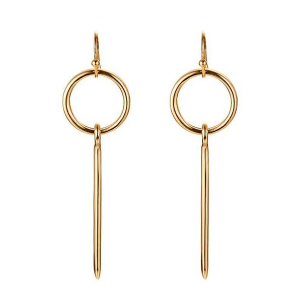 stainless steel gold color circular long striped earrings for women fashion simple geometric long-striped hoop earrings jewelry, Golden
stainless steel gold color circular long striped earrings for women fashion simple geometric long-striped hoop earrings jewelry, Golden