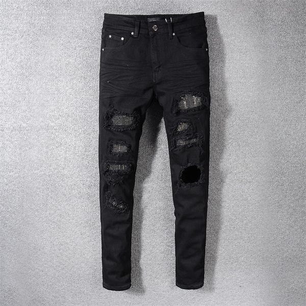 2020 mens jeans #565 distressed motorcycle biker jeans slim ripped hole stripe famous brand denim pants hip hop jeans, Blue
2020 mens jeans #565 distressed motorcycle biker jeans slim ripped hole stripe famous brand denim pants hip hop jeans, Blue