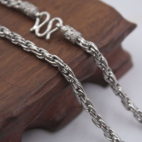 new fine sterling s925 silver chain luck rope link necklace 18inch 4mmw 30.05g
new fine sterling s925 silver chain luck rope link necklace 18inch 4mmw 30.05g