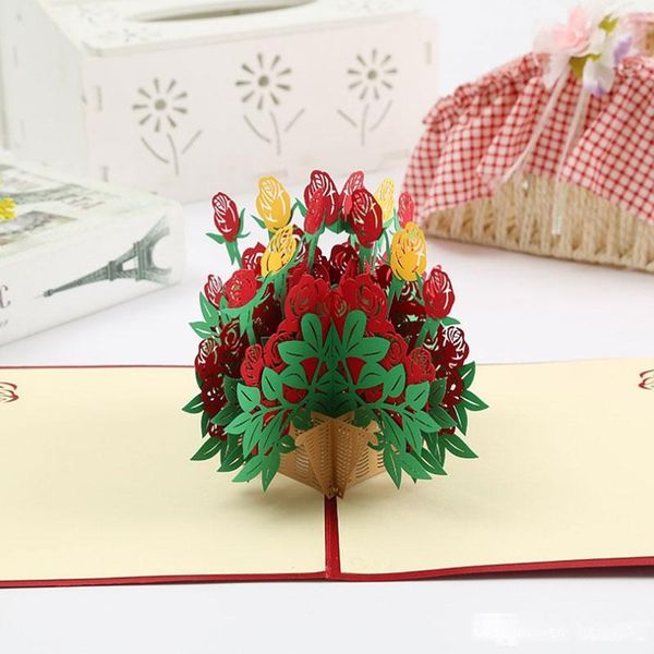 3d flower basket pop up card kirigami & origami foldable greeting cards for wedding invitations ing 
3d flower basket pop up card kirigami & origami foldable greeting cards for wedding invitations ing