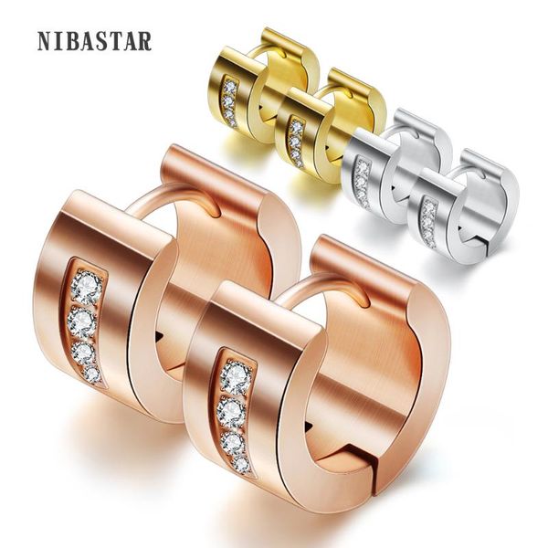 hoop earrings for women allergy 316l stainless steel earrings with 4 pcs cz zircon channel jewelry wholesale, Golden;silver
hoop earrings for women allergy 316l stainless steel earrings with 4 pcs cz zircon channel jewelry wholesale, Golden;silver
