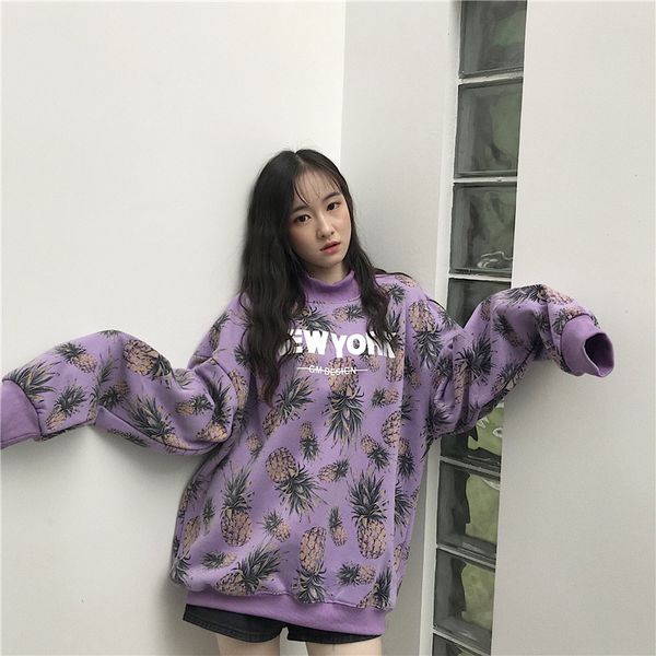 hoodies for women oversized pullover female loose autumn sweatshirt harajuku pineapple print ladies sweatshirt korean style, Black
hoodies for women oversized pullover female loose autumn sweatshirt harajuku pineapple print ladies sweatshirt korean style, Black