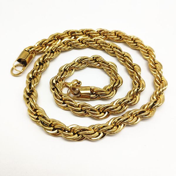chokers 2021 men hiphop jewelry gold stainless steel cubana rope chain necklace thick d wholesale, Golden;silver
chokers 2021 men hiphop jewelry gold stainless steel cubana rope chain necklace thick d wholesale, Golden;silver