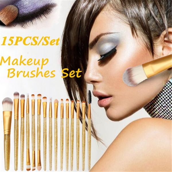 makeup brushes 15pcs/set cosmetic beauty make up brush tool kit diamond set powder foundation blush blending eye shadow lip
makeup brushes 15pcs/set cosmetic beauty make up brush tool kit diamond set powder foundation blush blending eye shadow lip
