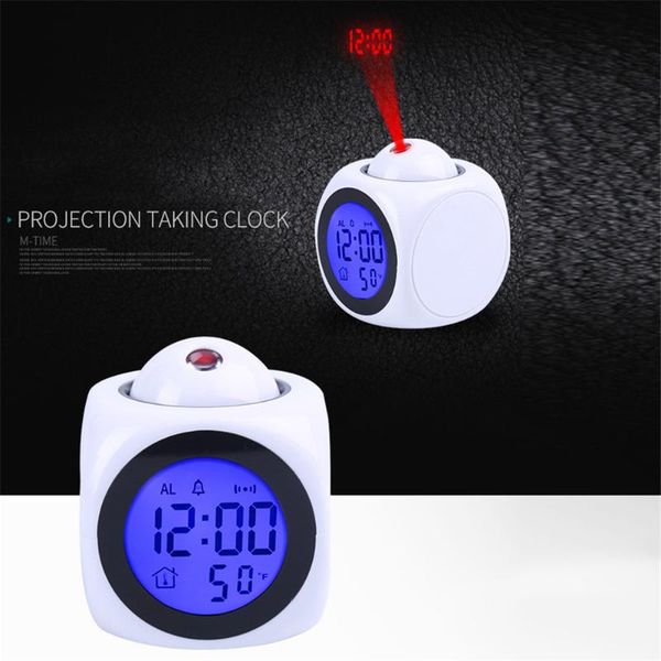 digital alarm clock with lcd projection voice bedside alarm for deskplacement temperature display clock
digital alarm clock with lcd projection voice bedside alarm for deskplacement temperature display clock