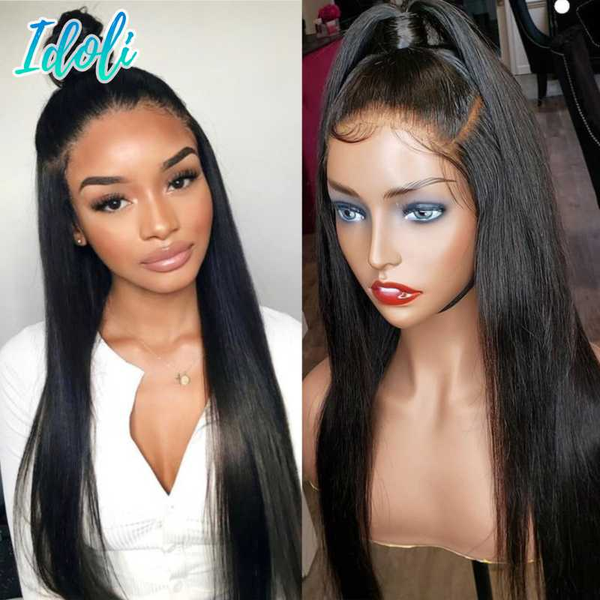 lace wigs 13x4 front human hair straight pre plucked 150% frontal 8- 28 inch brazilian remy for women, Black;brown
lace wigs 13x4 front human hair straight pre plucked 150% frontal 8- 28 inch brazilian remy for women, Black;brown