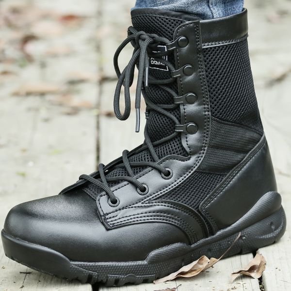 boots summer tactical men breathable mesh lightweight soft combat shoes men's army ankle boot tacticos zapatos, Black
boots summer tactical men breathable mesh lightweight soft combat shoes men's army ankle boot tacticos zapatos, Black