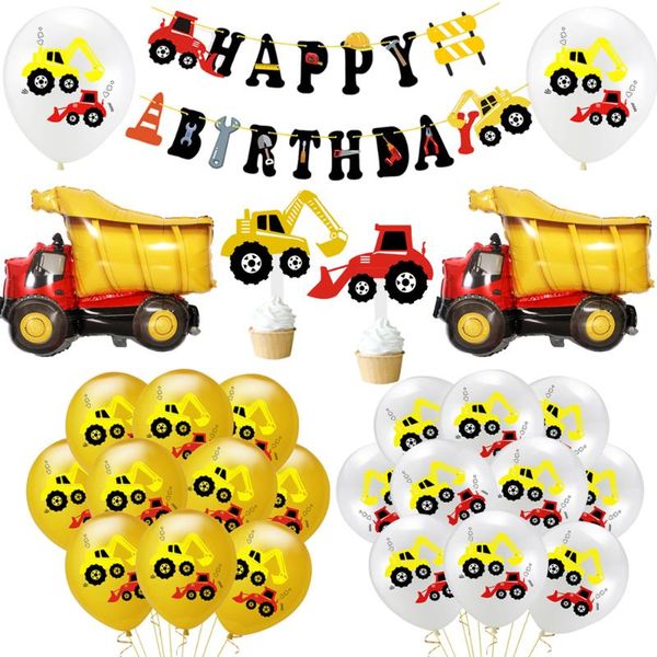 cute excavator latex balloon construction vehicle air balloon banner garland for happy birthday festival theme party decoration
cute excavator latex balloon construction vehicle air balloon banner garland for happy birthday festival theme party decoration
