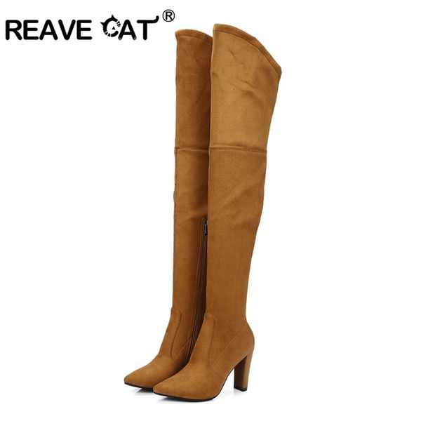 reave cat over the knee boot for women square high heel platform thigh high boots spring autumn casual shoes women size 34 a896, Black
reave cat over the knee boot for women square high heel platform thigh high boots spring autumn casual shoes women size 34 a896, Black