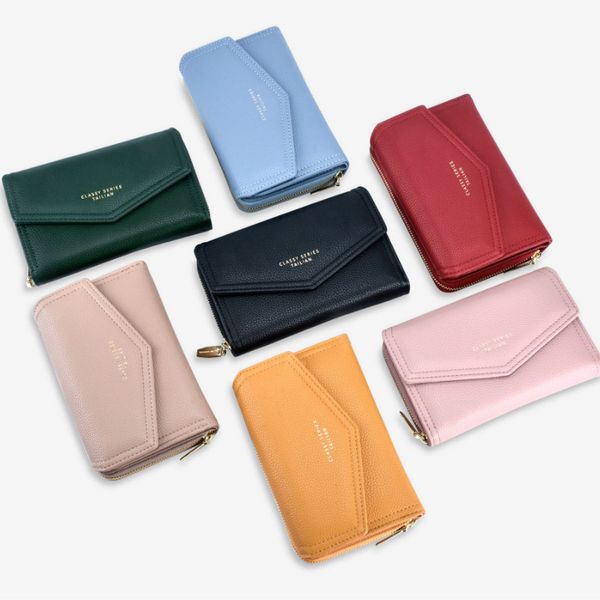 2020 women purses fashion women's short solid color buckle mini female card bag purse women purses leather female purse ladies holders, Red;black
2020 women purses fashion women's short solid color buckle mini female card bag purse women purses leather female purse ladies holders, Red;black